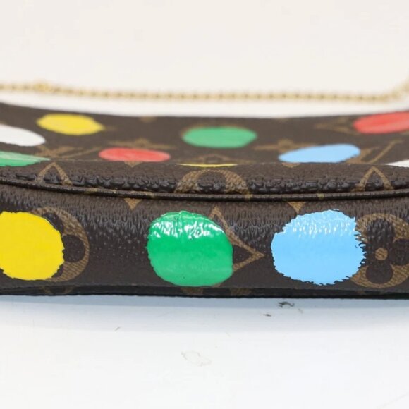 Louis Vuitton Mini Pochette Accessoires Yayoi Kusama Painted Dots Monogram - Picture 13 of 15